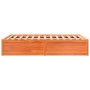 Estructura de cama madera maciza pino marrón cera 135x190 cm de , Camas y somieres - Ref: Foro24-3282386, Precio: 198,46 €, D...