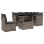 Set de muebles de jardín 6 pzas y cojines ratán sintético gris de , Conjuntos de jardín - Ref: Foro24-3266590, Precio: 433,85...