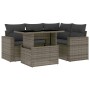 Garden sofa set with 5-piece synthetic rattan cushions in gray. by , Garden sets - Ref: Foro24-3267250, Price: 413,88 €, Disc...