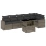 7-piece garden sofa set with gray synthetic rattan cushions by , Garden sets - Ref: Foro24-3267290, Price: 523,59 €, Discount: %