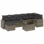 Gartensofa-Set und Kissen, 8-teilig, aus grauem Kunst-Rattan. von , Gartensets - Ref: Foro24-3267430, Preis: 571,91 €, Rabatt: %