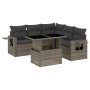 Set de muebles de jardín 6 pzas y cojines ratán sintético gris de , Conjuntos de jardín - Ref: Foro24-3267900, Precio: 463,68...