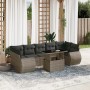 Gartensofa-Set und Kissen, 8-teilig, aus grauem Kunst-Rattan. von , Gartensets - Ref: Foro24-3268410, Preis: 619,11 €, Rabatt: %