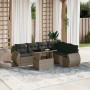 7-piece garden sofa set with gray synthetic rattan cushions by , Garden sets - Ref: Foro24-3268560, Price: 537,87 €, Discount: %