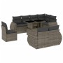 Garden furniture set 9 pieces and gray synthetic rattan cushions by , Garden sets - Ref: Foro24-3268670, Price: 737,05 €, Dis...