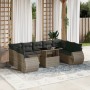 Garden sofa set 10 pieces with gray synthetic rattan cushions by , Garden sets - Ref: Foro24-3268740, Price: 716,25 €, Discou...