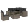 6-piece garden furniture set with gray synthetic rattan cushions by , Garden sets - Ref: Foro24-3269170, Price: 467,51 €, Dis...