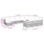 Garden sofa set 11 pieces and gray synthetic rattan cushions by , Garden sets - Ref: Foro24-3262059, Price: 917,58 €, Discoun...