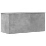 Storage box made of gray concrete engineered wood, measuring 100x42x46 cm. by , Storage trunks - Ref: Foro24-840663, Price: 9...