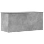 Storage box made of gray concrete engineered wood, measuring 100x42x46 cm. by , Storage trunks - Ref: Foro24-840663, Price: 9...