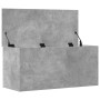 Storage box made of gray concrete engineered wood, measuring 100x42x46 cm. by , Storage trunks - Ref: Foro24-840663, Price: 9...