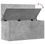 Storage box made of gray concrete engineered wood, measuring 100x42x46 cm. by , Storage trunks - Ref: Foro24-840663, Price: 9...