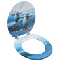 Toilet seat with MDF lid penguin design by vidaXL, Toilet and bidet seats - Ref: Foro24-146910, Price: 34,99 €, Discount: %