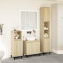 3-piece bathroom furniture set made of Sonoma oak plywood. by , Bathroom furniture - Ref: Foro24-3282655, Price: 176,83 €, Di...