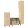 3-piece bathroom furniture set made of Sonoma oak plywood. by , Bathroom furniture - Ref: Foro24-3282655, Price: 176,83 €, Di...