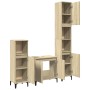 3-piece bathroom furniture set made of Sonoma oak plywood. by , Bathroom furniture - Ref: Foro24-3282655, Price: 176,83 €, Di...