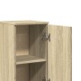 3-piece bathroom furniture set made of Sonoma oak plywood. by , Bathroom furniture - Ref: Foro24-3282655, Price: 176,83 €, Di...