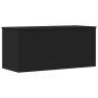 Engineered wood storage box in black, 100x42x46 cm by , Storage trunks - Ref: Foro24-840661, Price: 94,02 €, Discount: %