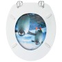 Toilet seat with MDF lid penguin design by vidaXL, Toilet and bidet seats - Ref: Foro24-146910, Price: 37,99 €, Discount: %