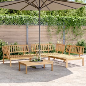 Garden pallet sofa set 4 pieces solid acacia wood by , Outdoor sofas - Ref: Foro24-3209310, Price: 441,99 €, Discount: %