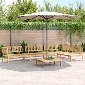 Garden pallet sofa set, 5 pieces, solid acacia wood. by , Outdoor sofas - Ref: Foro24-3209312, Price: 528,54 €, Discount: %