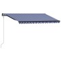 Blue and white automatic retractable awning 400x300 cm by vidaXL, Awnings - Ref: Foro24-3055262, Price: 471,07 €, Discount: %