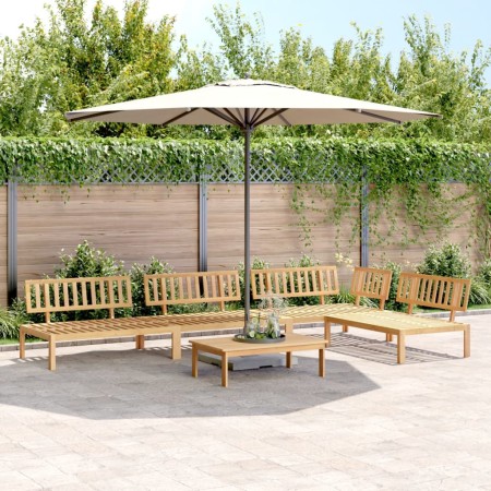 Garden pallet sofa set, 5 pieces, solid acacia wood. by , Outdoor sofas - Ref: Foro24-3209304, Price: 513,96 €, Discount: %