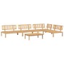 Garden pallet sofa set, 5 pieces, solid acacia wood. by , Outdoor sofas - Ref: Foro24-3209304, Price: 513,96 €, Discount: %