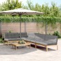 Garden pallet sofa set with 5-piece acacia wood cushions. by , Outdoor sofas - Ref: Foro24-3209344, Price: 912,38 €, Discount: %