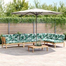 Garten-Palettensofa-Set mit 5-teiligen Kissen aus Akazienholz. von , Outdoor-Sofas - Ref: Foro24-3209390, Preis: 767,16 €, Ra...