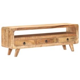 Solid rough mango wood TV cabinet 117x30x41 cm by vidaXL, TV Furniture - Ref: Foro24-321042, Price: 198,03 €, Discount: %