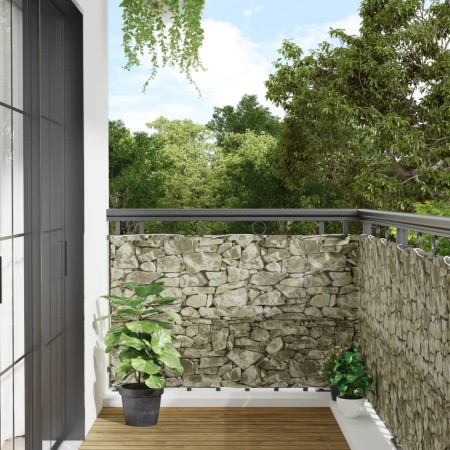 Privacy garden screen PVC grey stone 500x90 cm by , fence panels - Ref: Foro24-4005478, Price: 29,31 €, Discount: %