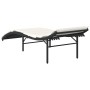 Sun loungers with cushions, 2 units, black synthetic rattan by , Loungers - Ref: Foro24-3277301, Price: 237,04 €, Discount: %