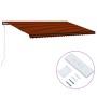 Retractable automatic awning in orange and brown, 600x300 cm. by vidaXL, Awnings - Ref: Foro24-3055273, Price: 582,99 €, Disc...