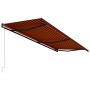 Retractable automatic awning in orange and brown, 600x300 cm. by vidaXL, Awnings - Ref: Foro24-3055273, Price: 582,99 €, Disc...