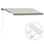 Cream-colored automatic retractable awning 400x300 cm by vidaXL, Awnings - Ref: Foro24-3055264, Price: 484,47 €, Discount: %