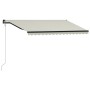 Cream-colored automatic retractable awning 400x300 cm by vidaXL, Awnings - Ref: Foro24-3055264, Price: 484,47 €, Discount: %