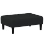 Sofá cama de 2 plazas con taburete terciopelo negro de , Sofás - Ref: Foro24-3258101, Precio: 317,99 €, Descuento: %