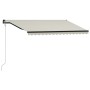 Toldo retráctil sensor de viento y LED color crema 400x300 cm de vidaXL, Toldos - Ref: Foro24-3055300, Precio: 629,18 €, Desc...