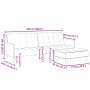 Zweiplätziges Schlafsofa mit schwarzem Samthocker. von , Sofas - Ref: Foro24-3258101, Preis: 317,99 €, Rabatt: %