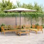 Set of 5-piece garden pallet sofas made of solid acacia wood by , Outdoor sofas - Ref: Foro24-3209442, Price: 598,32 €, Disco...