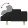 2-seater sofa bed with black fabric ottoman by , Sofas - Ref: Foro24-3258090, Price: 315,99 €, Discount: %