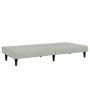 Sofá cama de 2 plazas con taburete terciopelo gris claro de , Sofás - Ref: Foro24-3258092, Precio: 301,12 €, Descuento: %