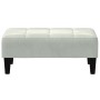 Zweiplätziges Schlafsofa mit Hocker aus hellem grauen Samt. von , Sofas - Ref: Foro24-3258092, Preis: 301,12 €, Rabatt: %