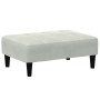 Sofá cama de 2 plazas con taburete terciopelo gris claro de , Sofás - Ref: Foro24-3258092, Precio: 301,12 €, Descuento: %