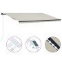 Toldo retráctil sensor de viento y LED color crema 600x300 cm de vidaXL, Toldos - Ref: Foro24-3055306, Precio: 612,18 €, Desc...