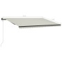 Toldo retráctil sensor de viento y LED color crema 600x300 cm de vidaXL, Toldos - Ref: Foro24-3055306, Precio: 612,18 €, Desc...