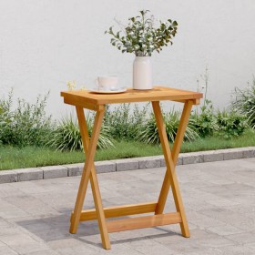 Mesa de jardín plegable madera maciza de acacia 50x36x60 cm de , Mesas de jardín - Ref: Foro24-364895, Precio: 42,76 €, Descu...