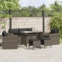 Gartenmöbel-Set 6-teilig mit grauen Polstern aus synthetischem Rattan von , Gartensets - Ref: Foro24-3213551, Preis: 505,37 €...