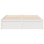 Solid white pine wood bed frame 150x200 cm by , Beds and slatted bases - Ref: Foro24-3282373, Price: 210,66 €, Discount: %